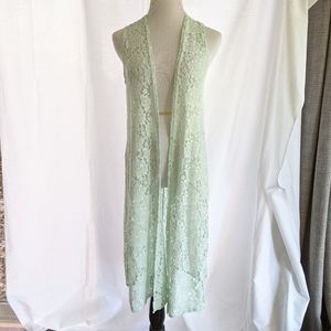 Long lace vest